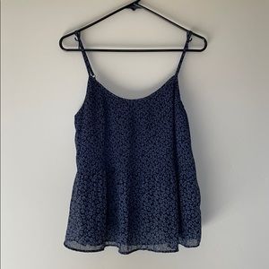 Abercrombie & Fitch Navy Floral Tank
